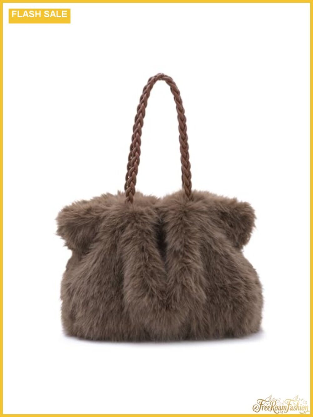 Faux Fur Fluffy Shoulder Bag Plush Tote Purse Women
